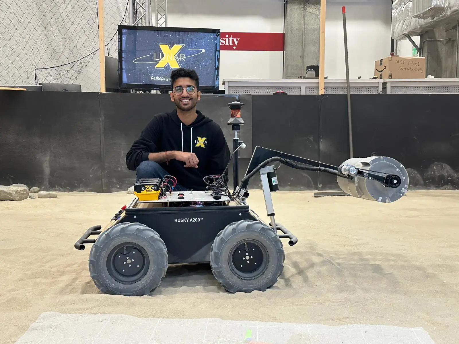 Roboticist at work